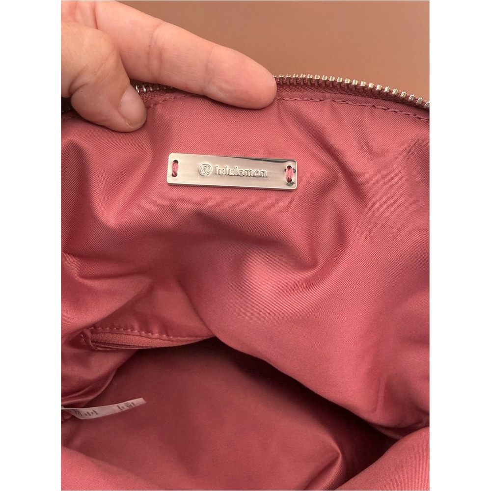 Lululemon All Night Festival Bag Crossbody Mauve Pink Nylon Adjustable Strap - Picture 10 of 15